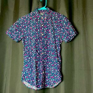 Bonobos tailored slim fit riviera shirt in pink, green, and navy floral print